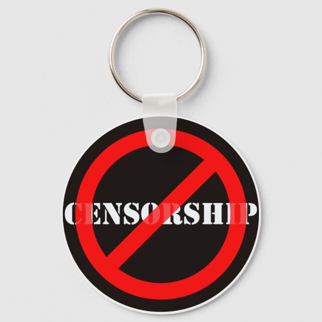 Porte-clés Interdire la censure (Recto)