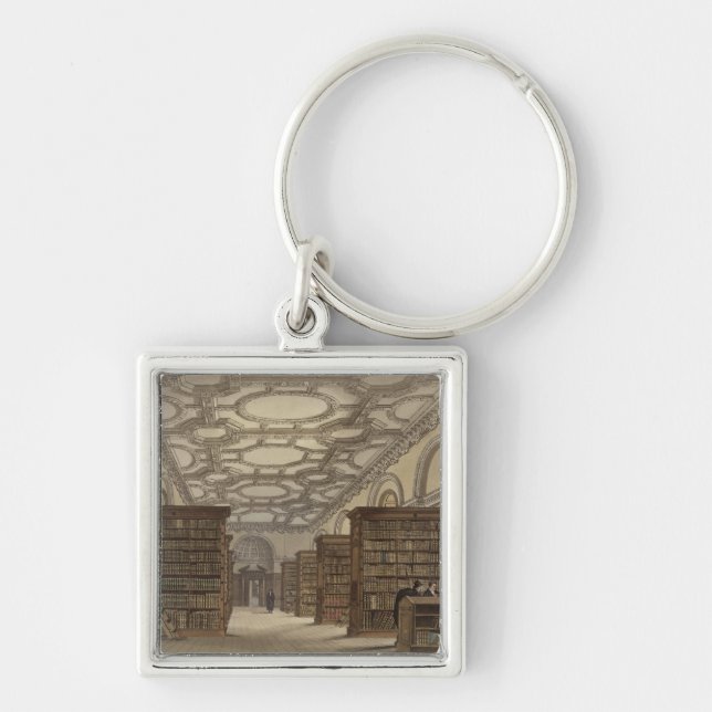 Porte-clés Intérieur de la bibliothèque publique, Cambridge, (Devant)