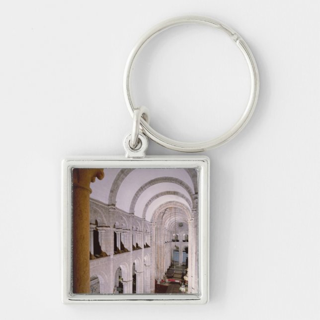 Porte-clés Intérieur de la cathédrale commencée en 1078 (Devant)