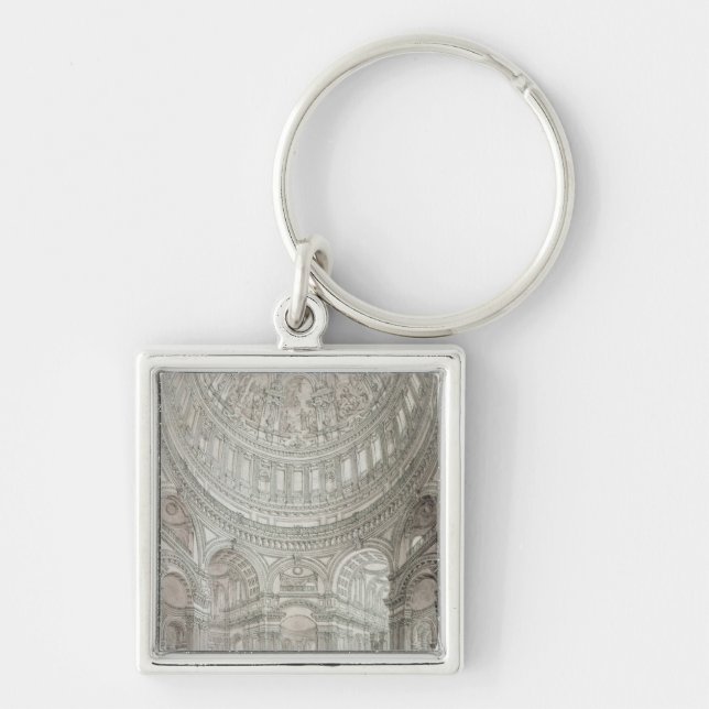 Porte-clés Intérieur de la cathédrale de St Paul, 1817 (Devant)