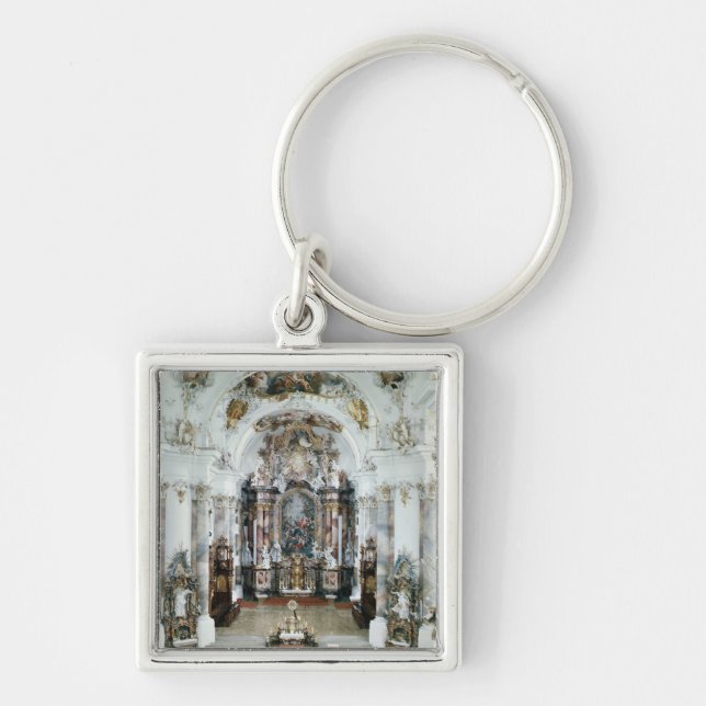 Porte-clés Intérieur de l'église bénédictine d'abbaye (Devant)