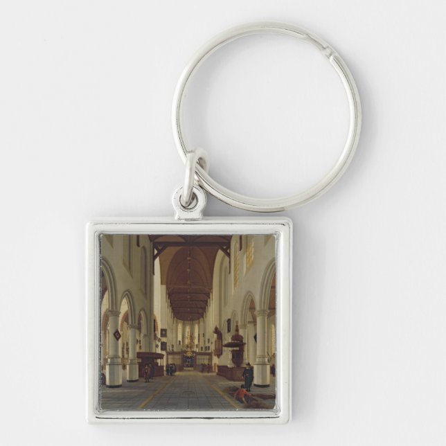 Porte-clés Intérieur de l'Oude Kerk, Delft, c.1660-70 (Devant)