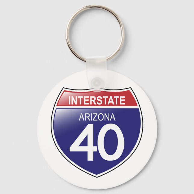 Porte-clés Interstate 40 en Arizona Porte - clé (Recto)
