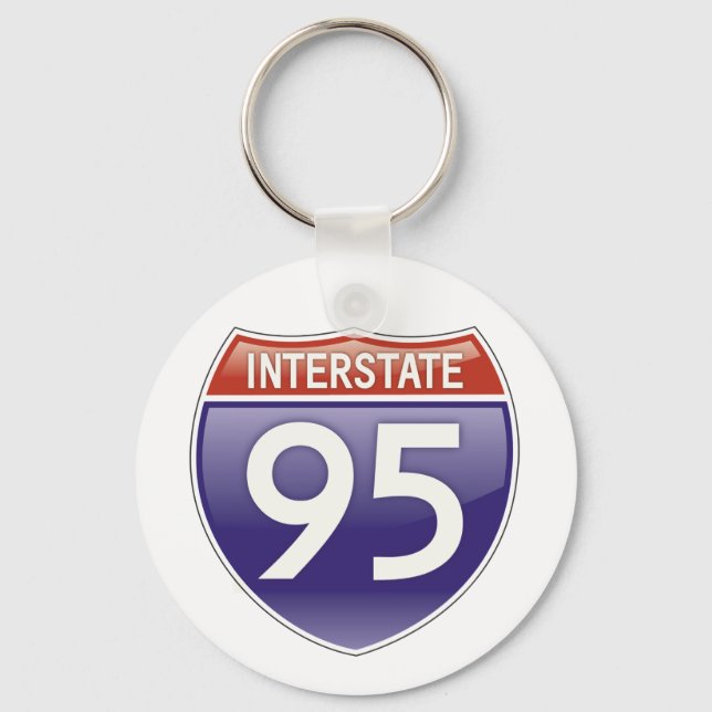Porte-clés Interstate 95 | Meilleurs cadeaux (Recto)