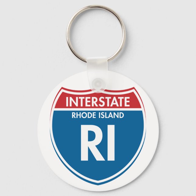 Porte-clés Interstate Rhode Island RI (Recto)