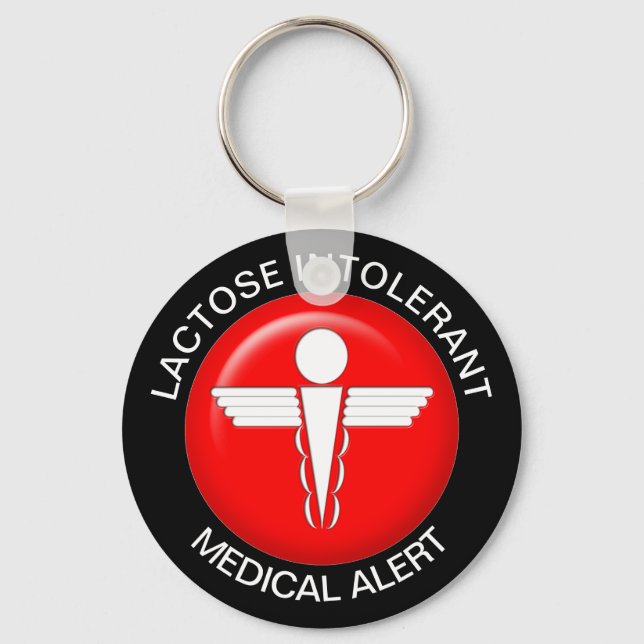 Porte-clés Intolérant au lactose (Recto)
