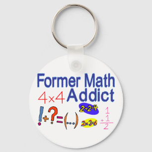 Porte-clés Intoxiqué de maths