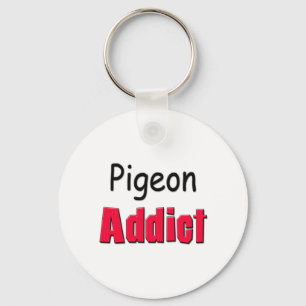 Porte-clés Intoxiqué de pigeon