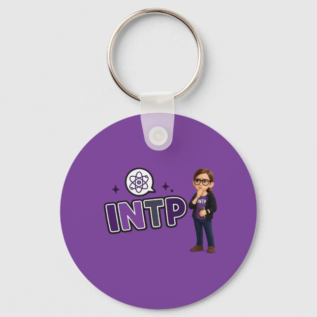 Porte-clés INTP — A Mente Investigadora (Recto)