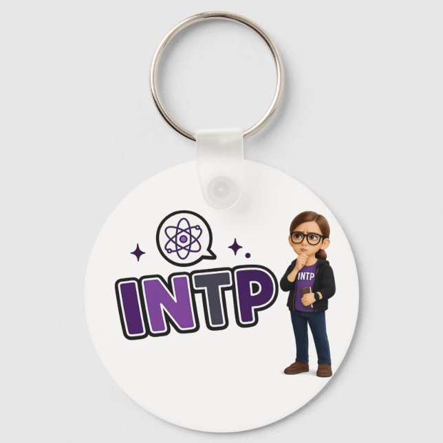 Porte-clés INTP — A Mente Investigadora (Recto)