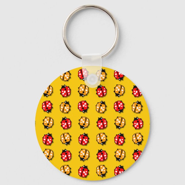 Porte-clés Invasion de coccinelles (Recto)