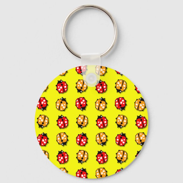 Porte-clés Invasion de coccinelles (Recto)