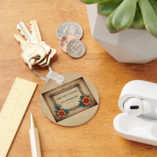 Porte-clés Invitation carte postale