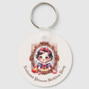 Porte-clés Invitation d'anniversaire de princesse enchantée B