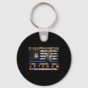 Porte-clés Irak Afghanistan Ancien drapeau Vintage moi patrio