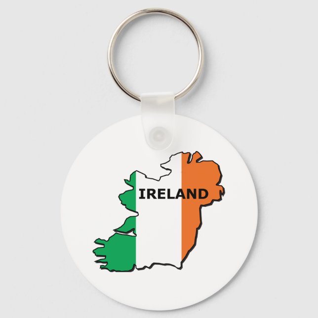 Porte-clés Ireland Map (Recto)