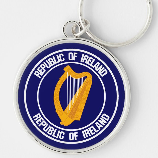 Porte-clés Ireland Round Emblem (Devant)