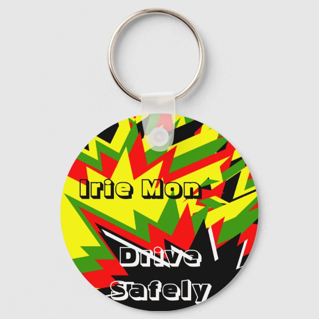 Porte-clés Irie mon keycahins-drive safely (Recto)