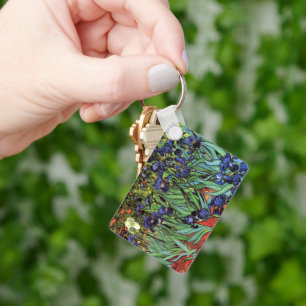 Porte-clés Iris de Vincent van Gogh, Art du jardin vintage