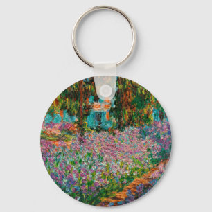Porte-clés Iris Jardin Monet Giverny fleurs