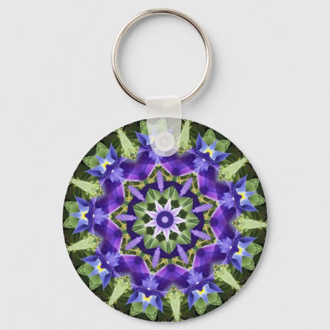 Porte-clés Iris Mandala Keychain (Recto)