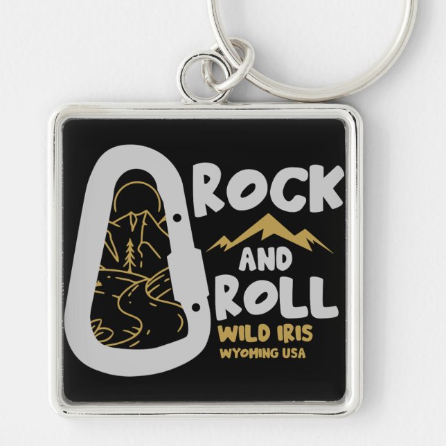 Porte-clés Iris sauvage Wyoming Alpinisme USA (Devant)