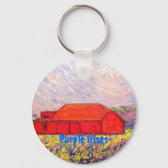 Porte-clés Irises pourpres (Recto)