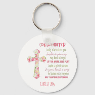 Porte-clés Irish Blessing For GODDAUGHTER - Cadeau Personnali