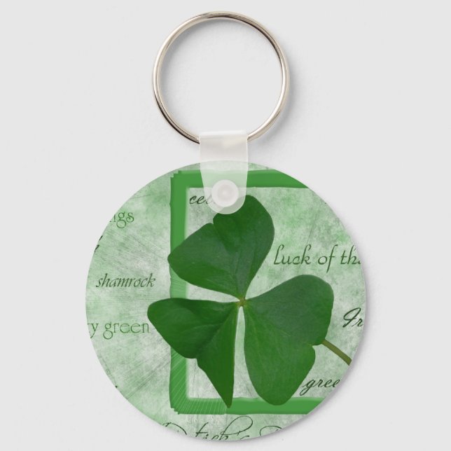 Porte-clés Irish  Shamrock GoodLuck (Recto)