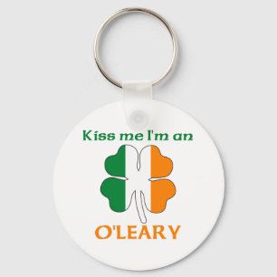 Porte-clés Irlandais personnalisé Kiss Me Je suis O'Leary
