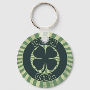 Porte-clés Irlandaise shamrock fille