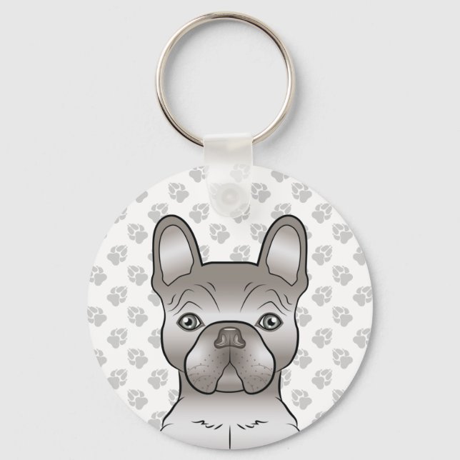 Porte-clés Isabella Bouledogue Français / Frenchie Chien Mign (Recto)