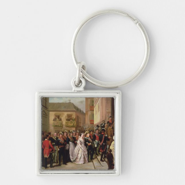 Porte-clés Isabella II de l'Espagne et de son mari (Devant)