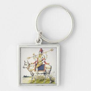 Porte-clés Ishana ou Shiva, gravé par C. de Motte (1785-183