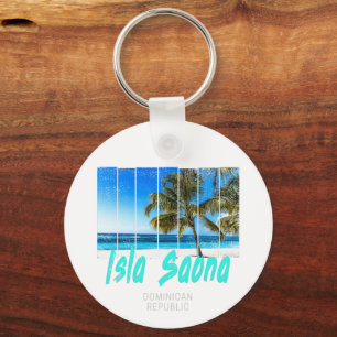 Porte-clés Isla Saona République Dominicaine Plage Design Vin