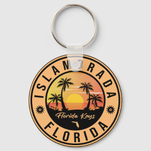 Porte-clés Islamorada Florida Retro Sunset Beach Souvenirs