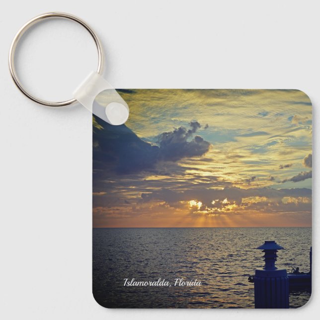 Porte-clés Islamoralda Floride assise sur le lever du soleil  (Recto)