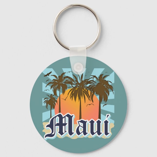 Porte-clés Island of Maui Hawaii Souvenir (Recto)