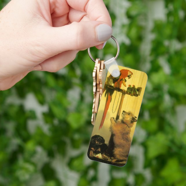 Porte-clés Islay, Tilco, a Macaw and Love Birds by Landseer (main)