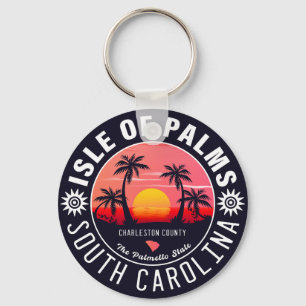 Porte-clés Isle of Palms SC Retro Sunset Souvenirs 80s