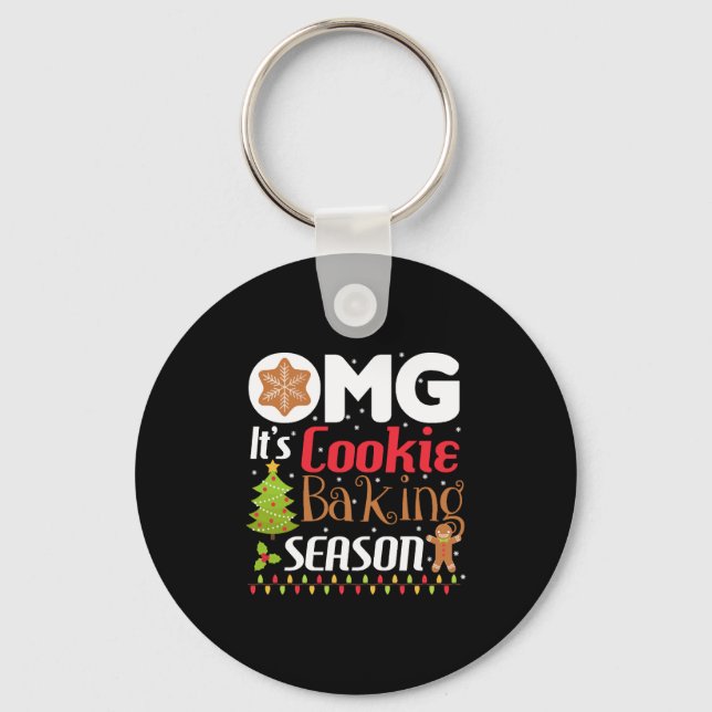 Porte-clés It Cookie Baking Noël saison drôle (Recto)