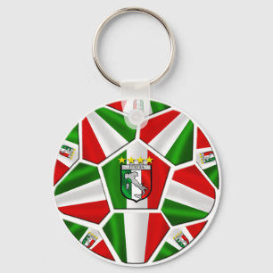 Porte-clés Italia soccer ball Italian flag of Italy panels