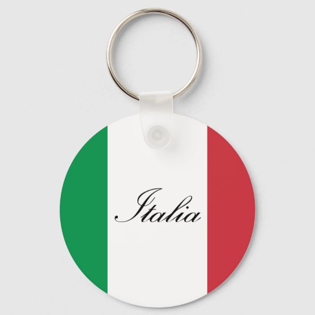 Porte-clés Italian Flag - Flag of Italy - Italia (Recto)