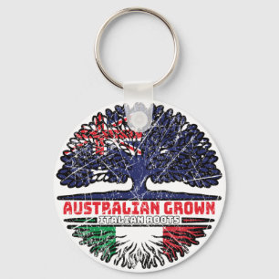 Porte-clés Italie Australie Australie Australie drapeau des r