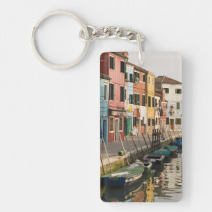 Porte-clés Italie, Burano. Maisons colorées d'une