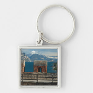 Porte-clés Italie, Malcesine, vue du château sur le lac