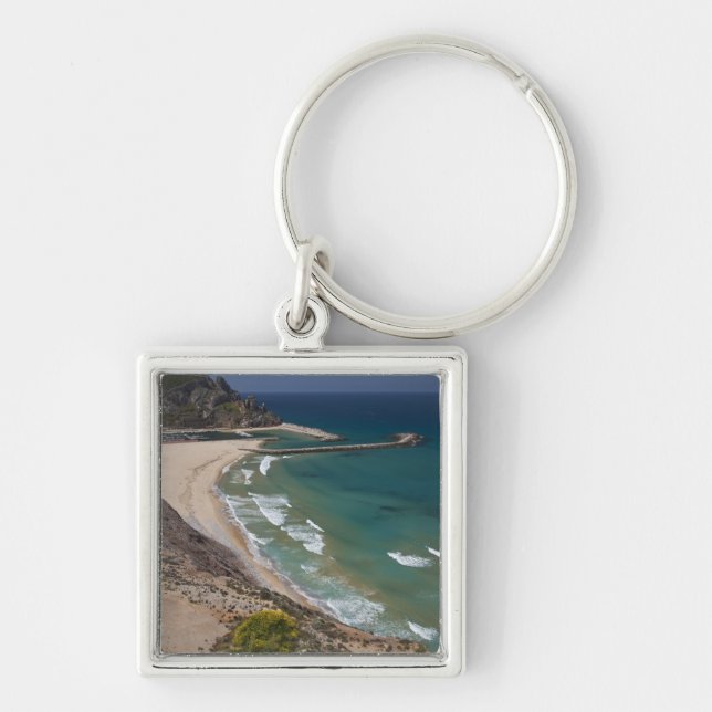 Porte-clés Italie, Sardaigne, Buggerru. Plage de Buggerru et (Devant)