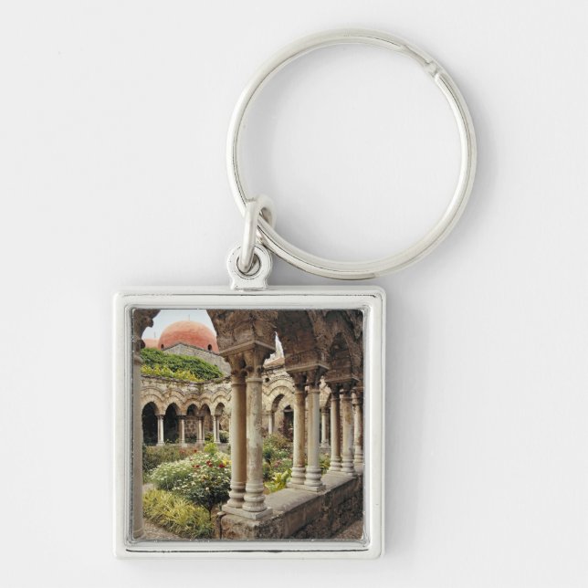 Porte-clés Italie, Sicile, Palerme. Les cloîtres survivent en (Devant)