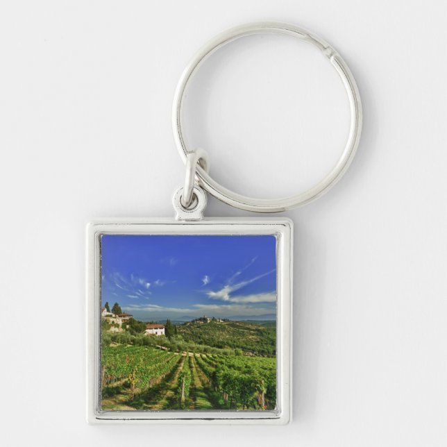 Porte-clés Italie, Toscane, Greve. Les vignobles de Castello (Devant)