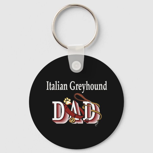 Porte-clés italien greyhound papa Porte - clé (Recto)